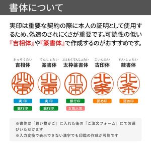 実印 パールスティック ミントグリーン 13.5mm　印鑑ケース【サニーケース】