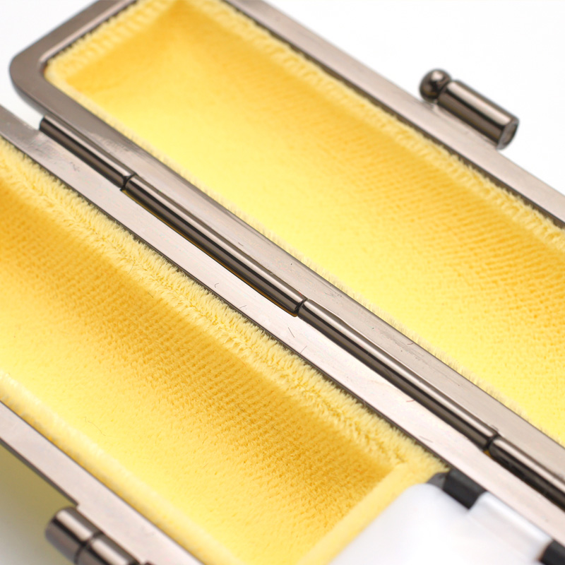 印鑑ケース ライトカーボン調デザインケース イエロー 10.5-12.0mm