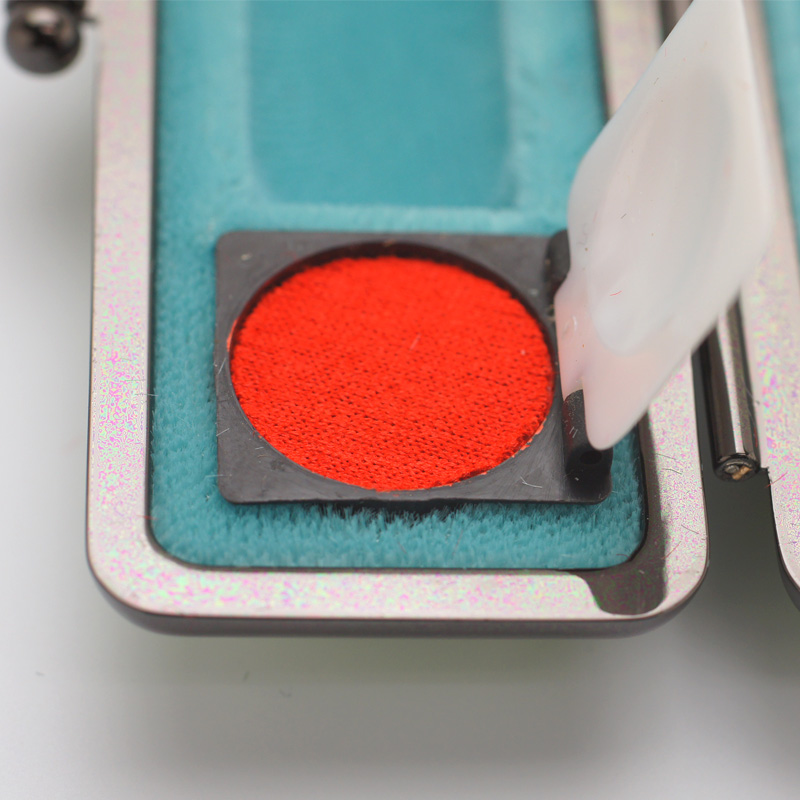 印鑑ケース ライトカーボン調デザインケース グリーン 10.5-12.0mm