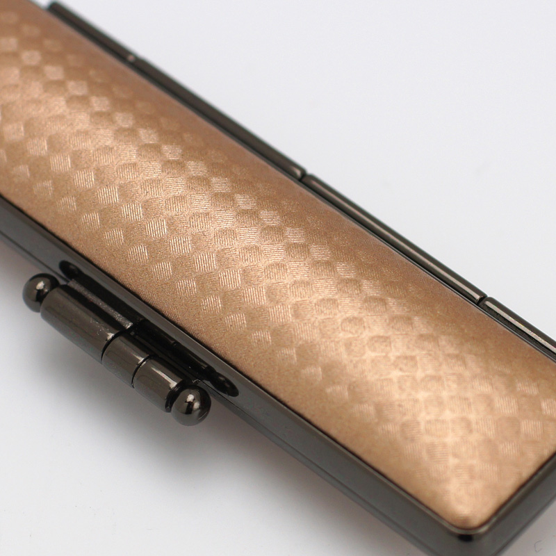 印鑑ケース ライトカーボン調デザインケース ライトブラウン 10.5-12.0mm