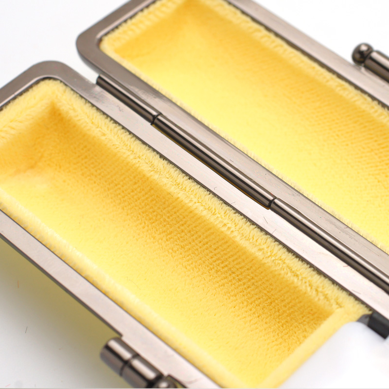 印鑑ケース ライトカーボン調デザインケース イエロー 12.5-15.0mm