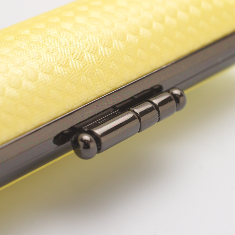 印鑑ケース ライトカーボン調デザインケース イエロー 12.5-15.0mm