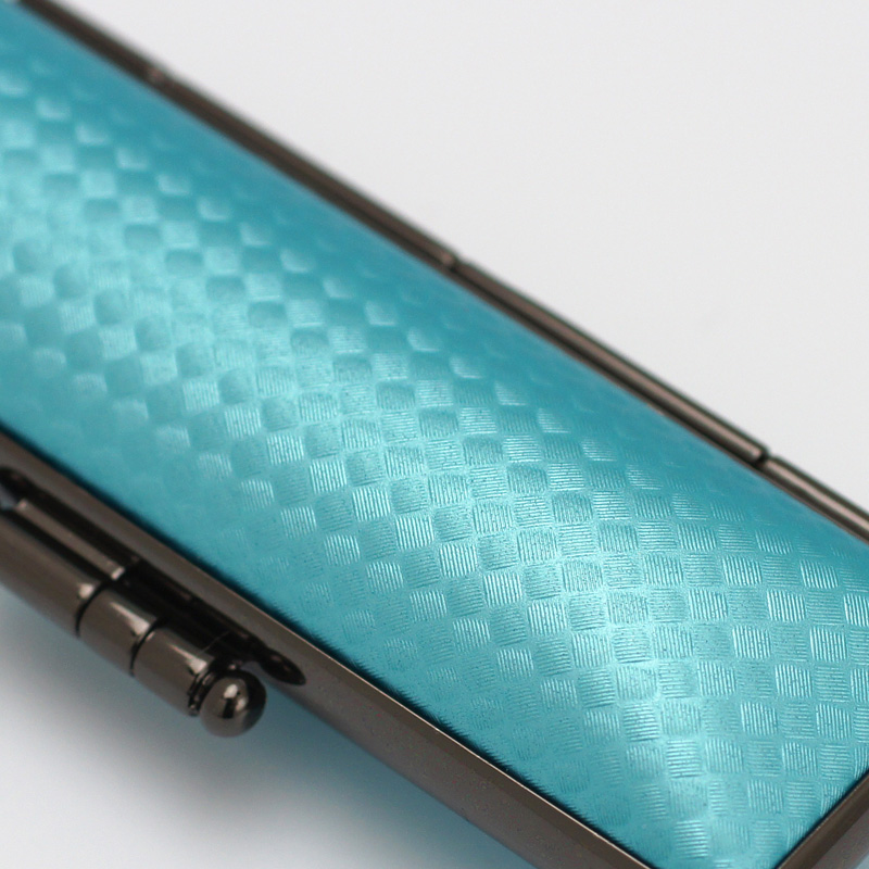 印鑑ケース ライトカーボン調デザインケース ブルー 12.5-15.0mm