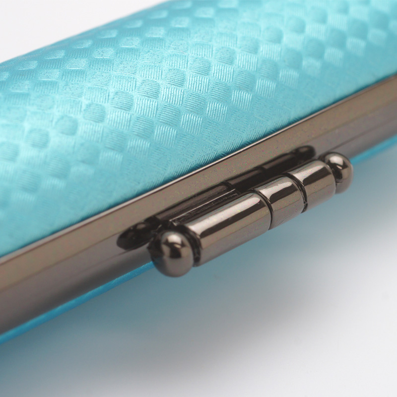 印鑑ケース ライトカーボン調デザインケース ブルー 12.5-15.0mm