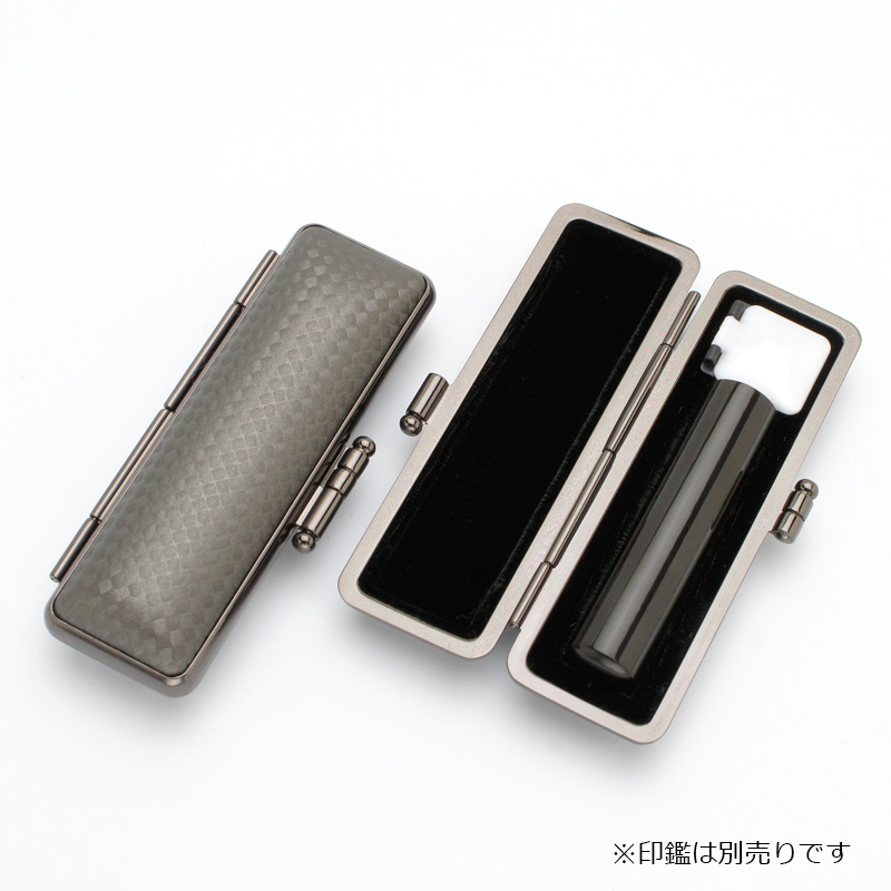 印鑑ケース ライトカーボン調デザインケース ブラック 12.5-15.0mm