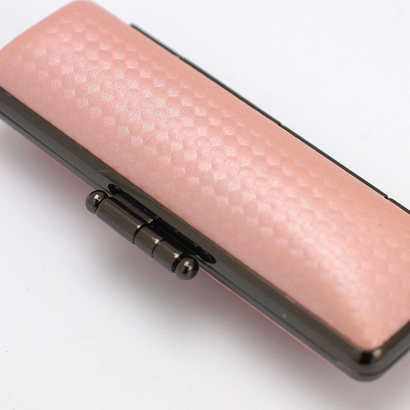 印鑑ケース ライトカーボン調デザインケース ピンク 16.5-18.0mm