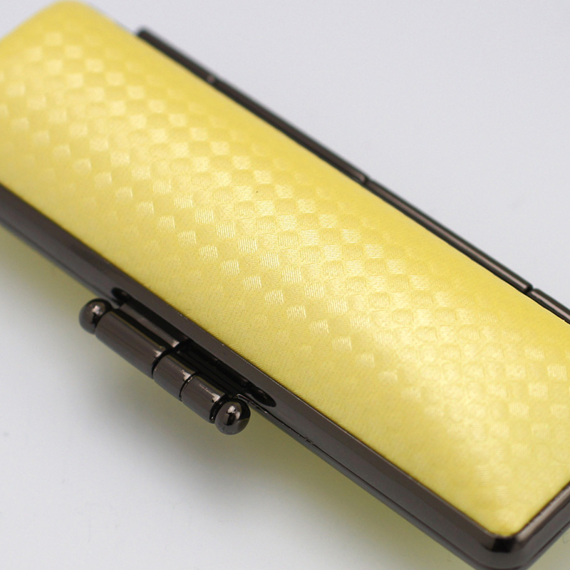 印鑑ケース ライトカーボン調デザインケース イエロー 16.5-18.0mm