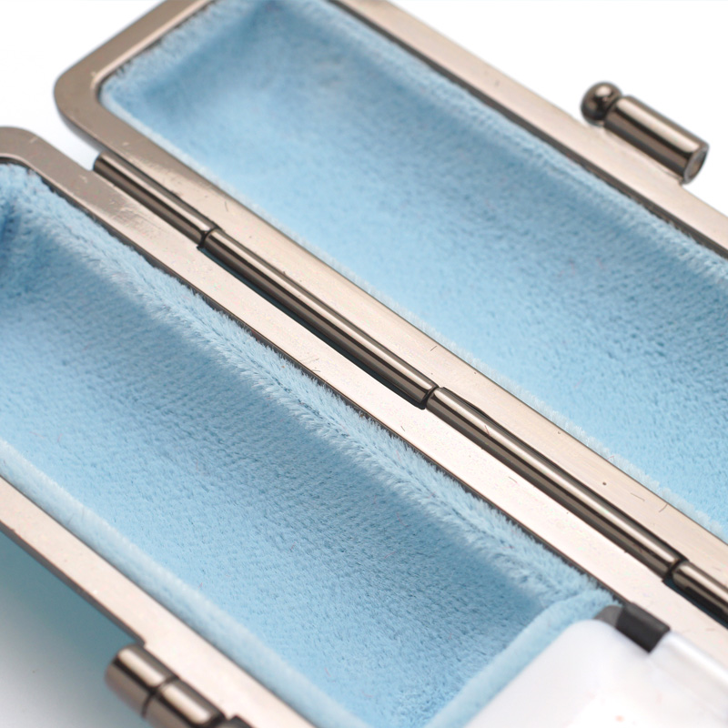 印鑑ケース ライトカーボン調デザインケース ブルー 16.5-18.0mm