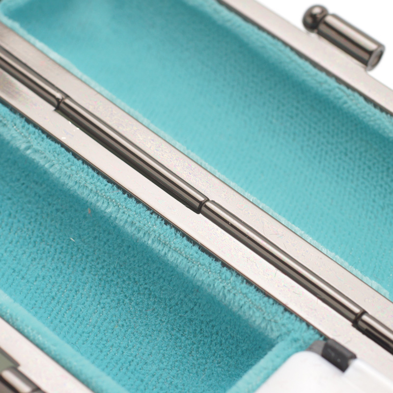 印鑑ケース ライトカーボン調デザインケース グリーン 16.5-18.0mm