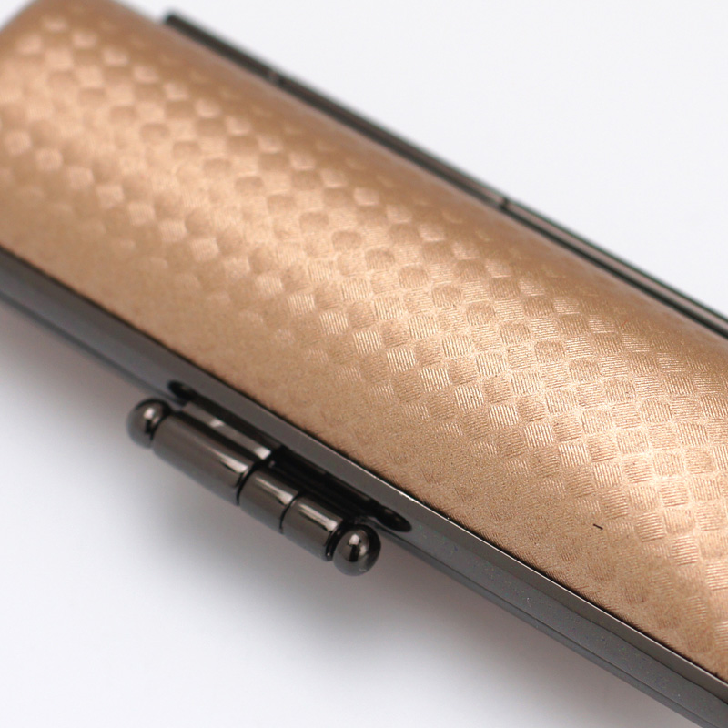 印鑑ケース ライトカーボン調デザインケース ライトブラウン 16.5-18.0mm