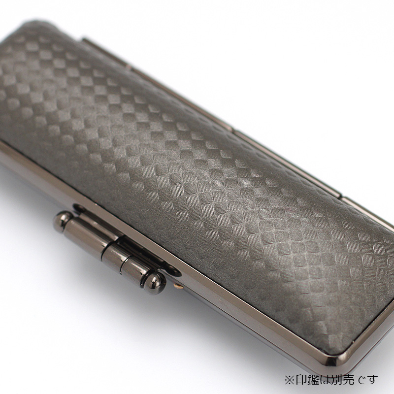 印鑑ケース ライトカーボン調デザインケース ブラック 16.5-18.0mm