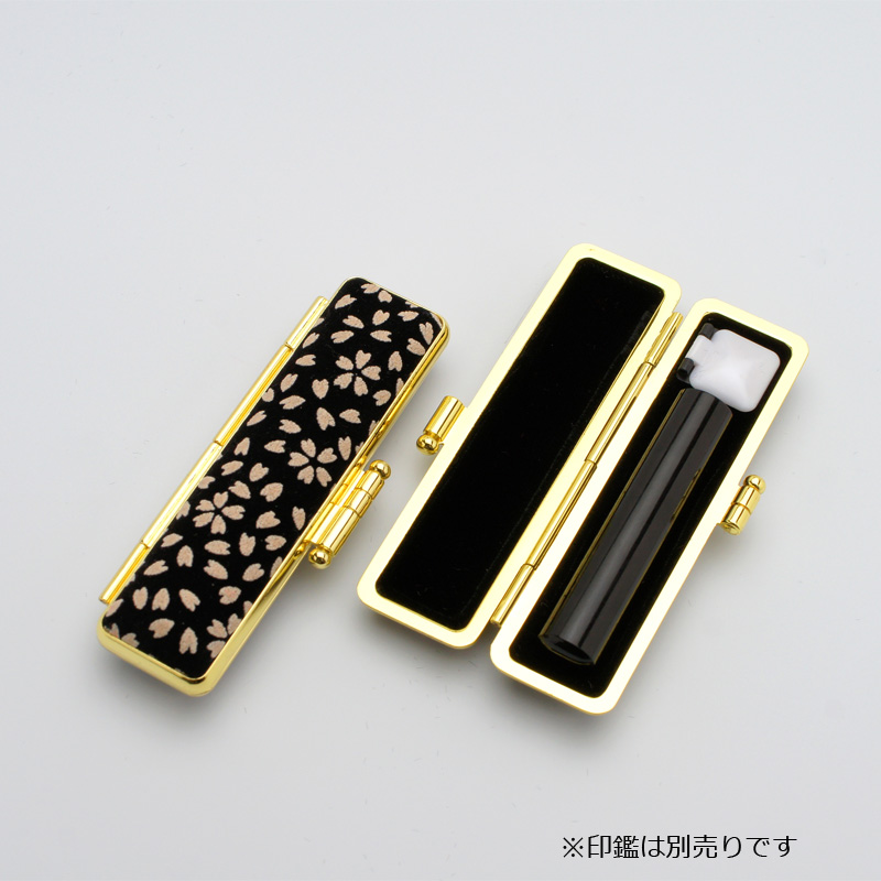 ファッションの 印鑑ケース いちふ(ICHIFU)/金枠ケース（朱肉付き） *IB さくら リップグロス