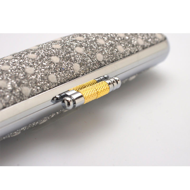 印鑑ケース きらめきラメケース/水玉 シルバー （10.5-12.0mm）