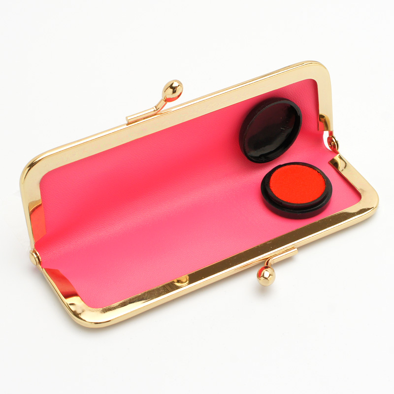 印鑑ケース おしゃれはんこ/がまぐち(朱肉付き)ケース W-10 (10.5mm-16.5mm)