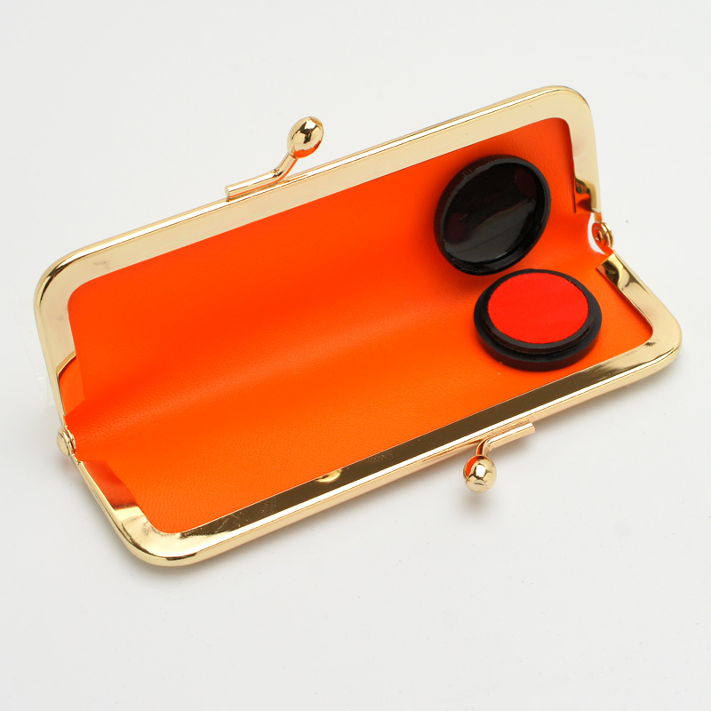 印鑑ケース おしゃれはんこ/がまぐち（朱肉付き）ケース W-49 （10.5mm-16.5mm）