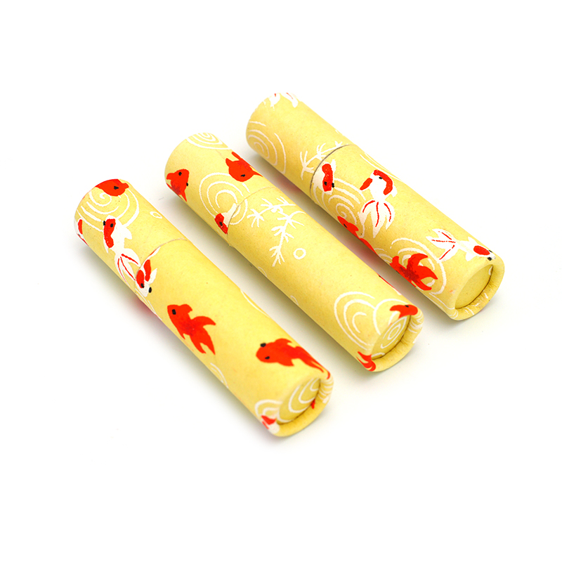 印鑑ケース おしゃれはんこ/和紙柄筒 W-03 （61×12.0mmまで）