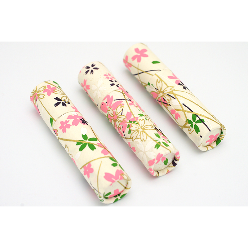 印鑑ケース おしゃれはんこ/和紙柄筒 W-07 （61×12.0mmまで）