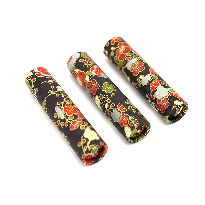 印鑑ケース おしゃれはんこ/和紙柄筒 W-14 （61×12.0mmまで）