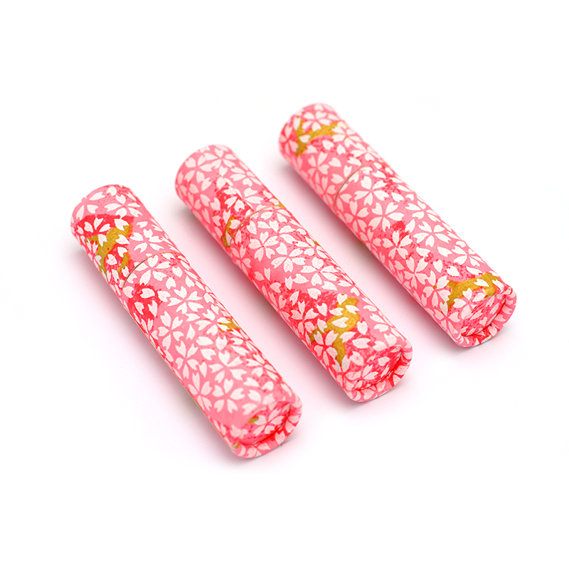 印鑑ケース おしゃれはんこ/和紙柄筒 W-16 （61×12.0mmまで）