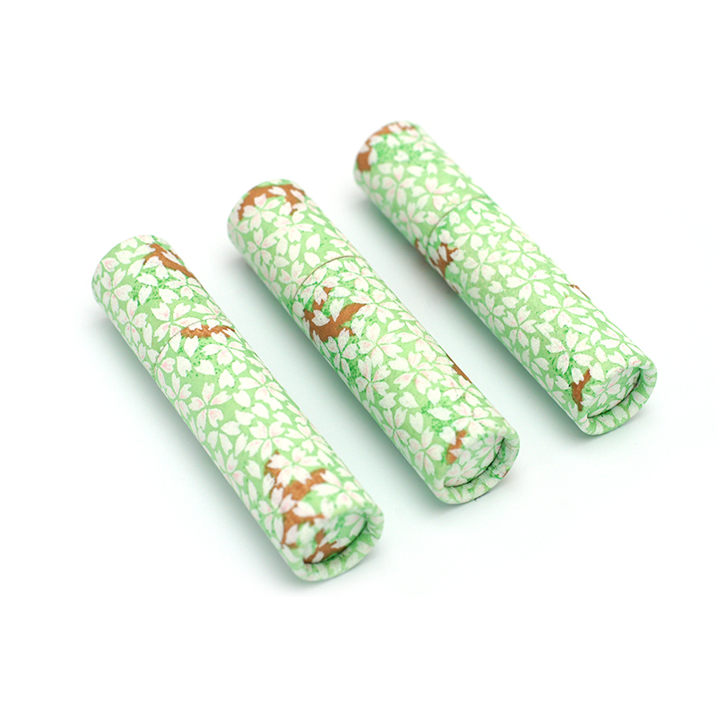 印鑑ケース おしゃれはんこ/和紙柄筒 W-17 （61×12.0mmまで）