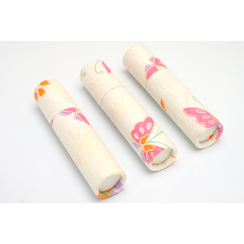 印鑑ケース おしゃれはんこ/和紙柄筒 W-42 （61×12.0mmまで）