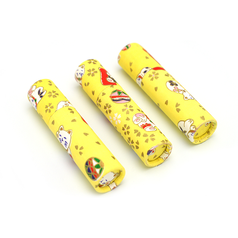 印鑑ケース おしゃれはんこ/和紙柄筒 W-49 (61×12.0mmまで)