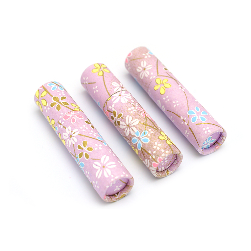 印鑑ケース おしゃれはんこ/和紙柄筒 W-66 （61×12.0mmまで）