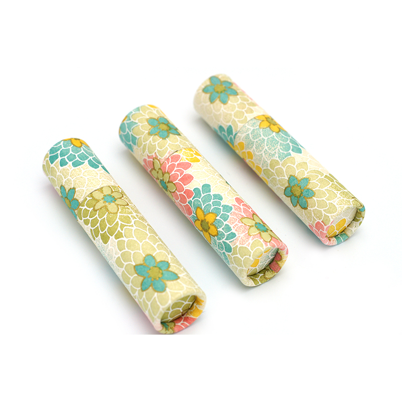 印鑑ケース おしゃれはんこ/和紙柄筒 W-68 （61×12.0mmまで）