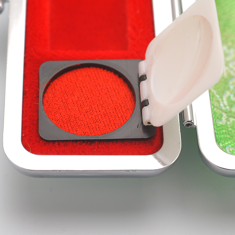 桜柄印鑑ケース グリーン 12.5-15.0mm