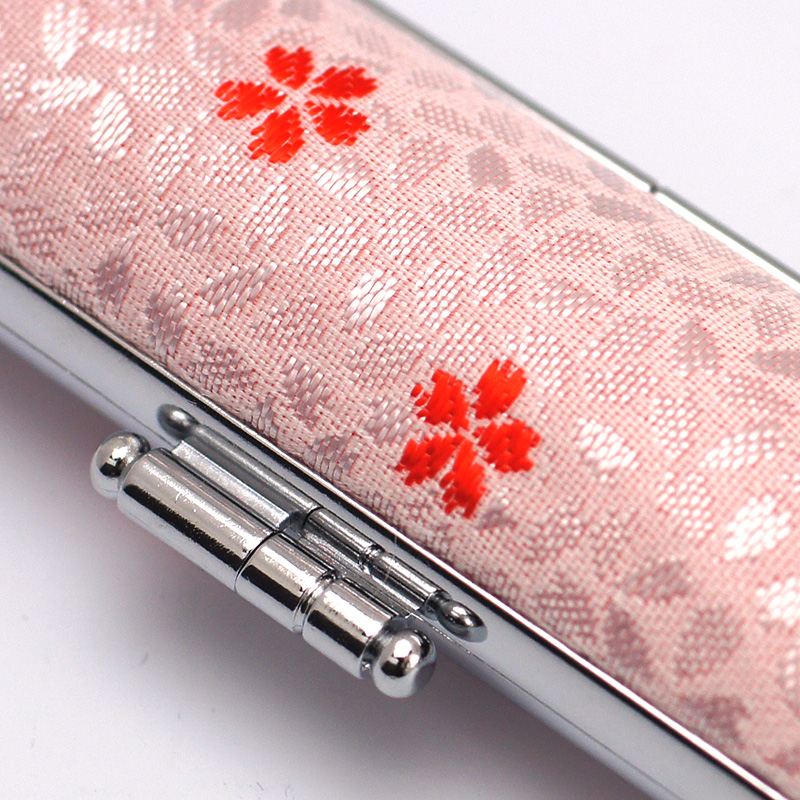 桜柄印鑑ケース ピンク 12.5-15.0mm