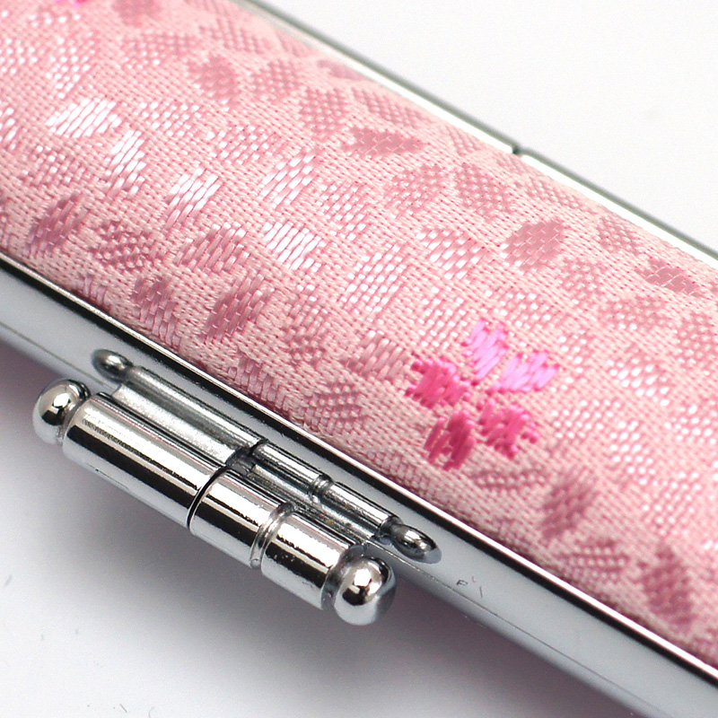 桜柄印鑑ケース レッド 10.5-12.0mm