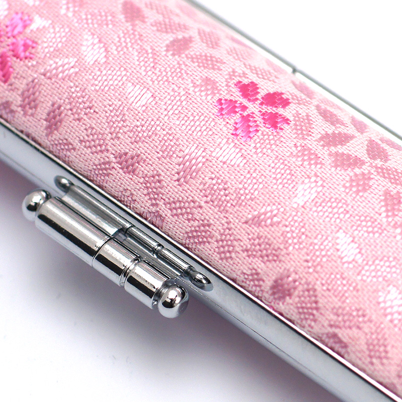 桜柄印鑑ケース レッド 12.5-15.0mm