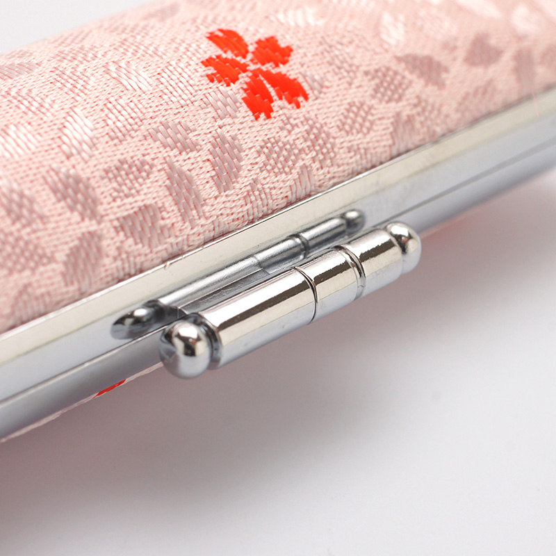 桜柄印鑑ケース レッド 12.5-15.0mm