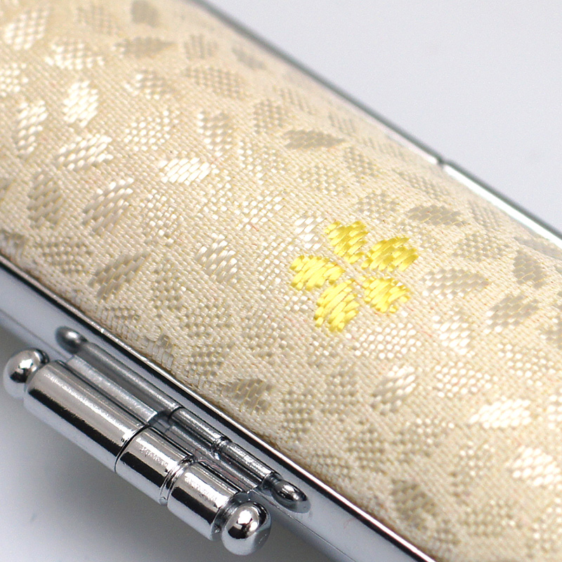 桜柄印鑑ケース イエロー 12.5-15.0mm