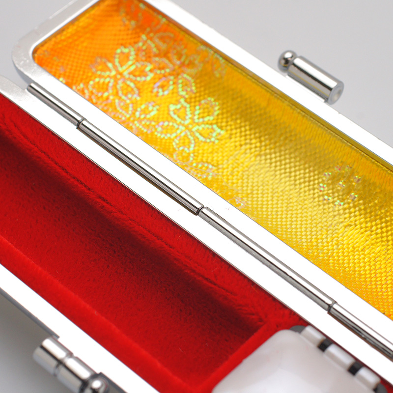 桜柄印鑑ケース イエロー 12.5-15.0mm