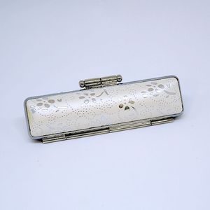 印鑑・ケースセット 銀花 ホワイト/12.0mm