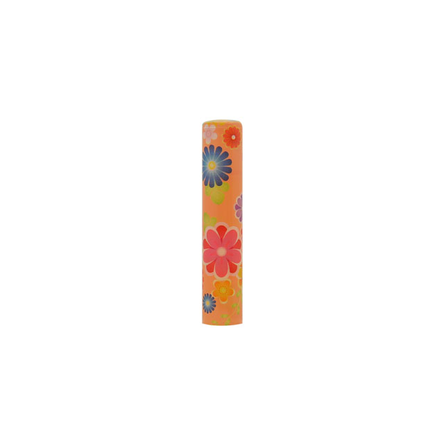 印鑑 恋するはんこ/花かおり 橙 NK-033 （12.0mm）