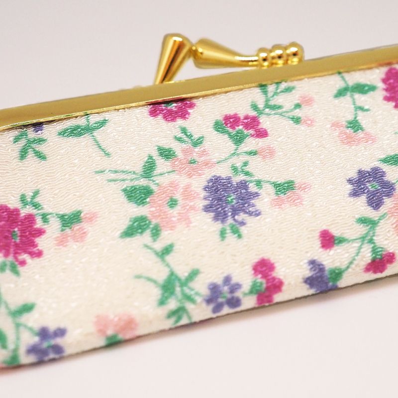 印鑑・ケースセット キレイはんこ(オリジナル) 花(白紫)/12.0mm KIS-02