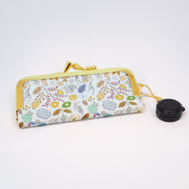 印鑑・ケースセット キレイはんこ(オリジナル) 花(水色)/12.0mm KIS-07