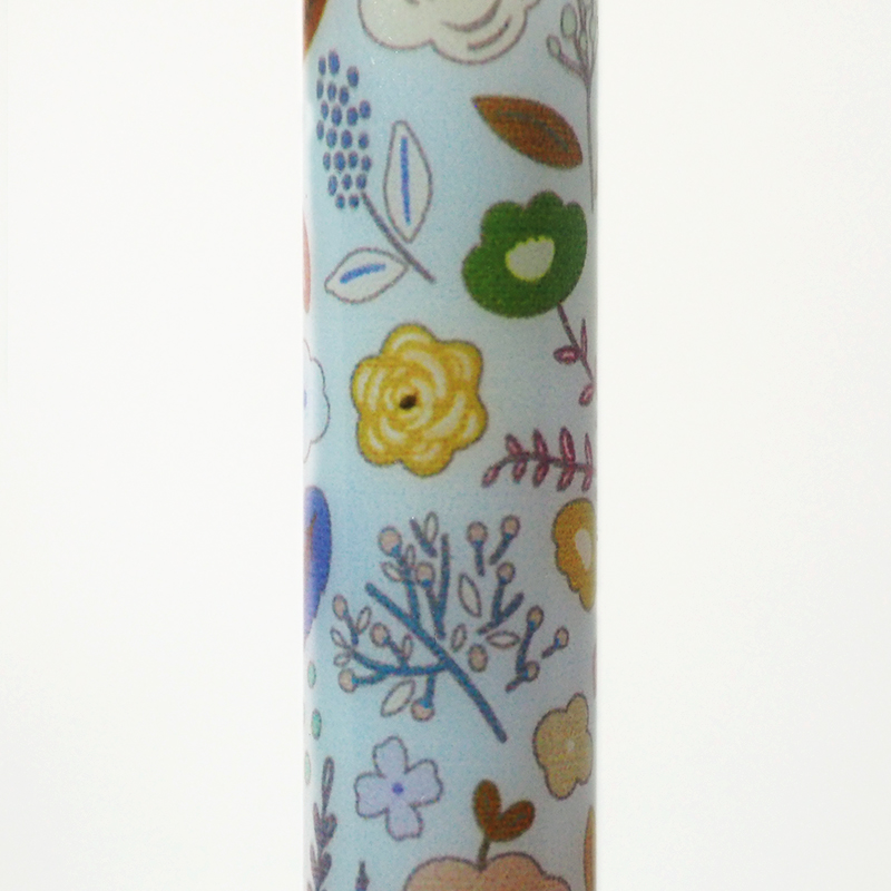 印鑑・ケースセット キレイはんこ(オリジナル) 花(水色)/12.0mm KIS-07