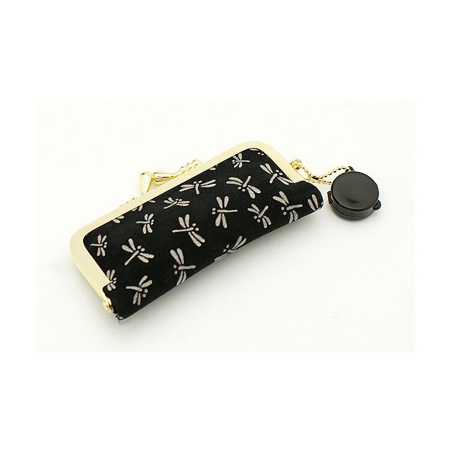 印鑑/はんこ いちふ(ICHIFU)/小袋付きがまぐちケース印鑑セット とんぼ *MTA-01*IB-G01*IB-K90（12.0mm）