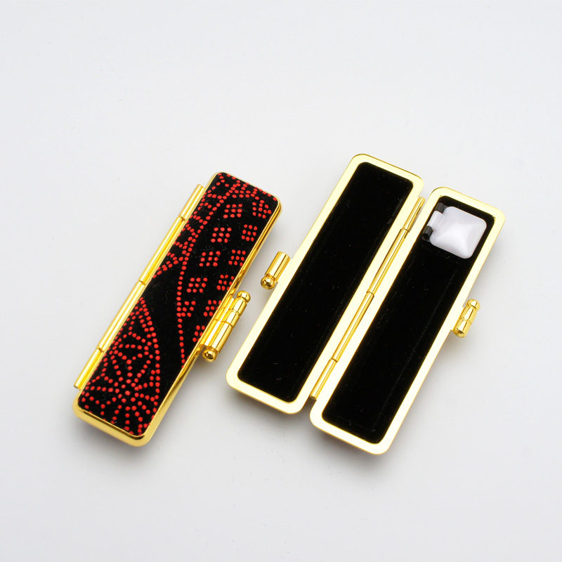 印鑑/はんこ いちふ(ICHIFU)/小袋付き金枠ケース印鑑セット 扇 *MTA-02*IB-11202*K91（12.0mm）