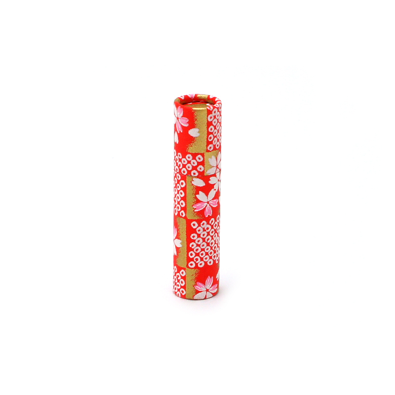 印鑑 おしゃれはんこ/和紙柄筒セット W-19 (12.0mm)